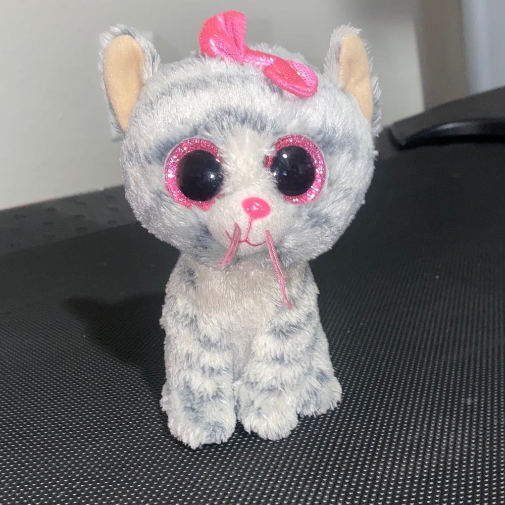 TY Beanie Boos KIKI The Kitten 9 Inch Tabby Cat Plush Stuffed Animal W Tag